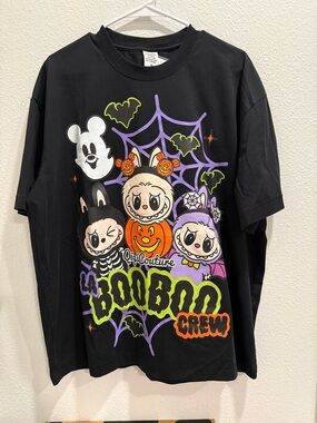 La Boo Boo Crew Halloween Graphic Tee - Black with Orange & Purple